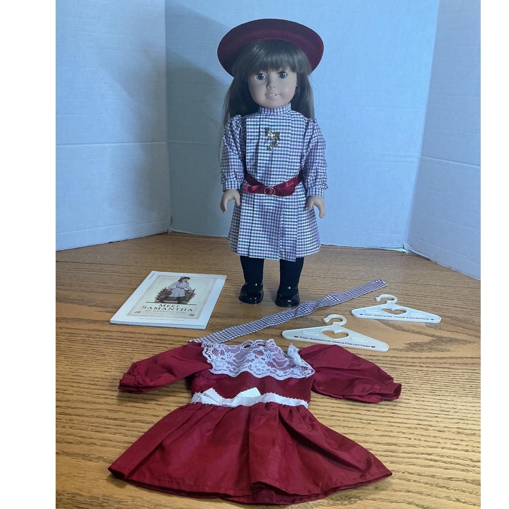 Pleasant Company American Girl White body Samantha doll Meet Outfit West Germany